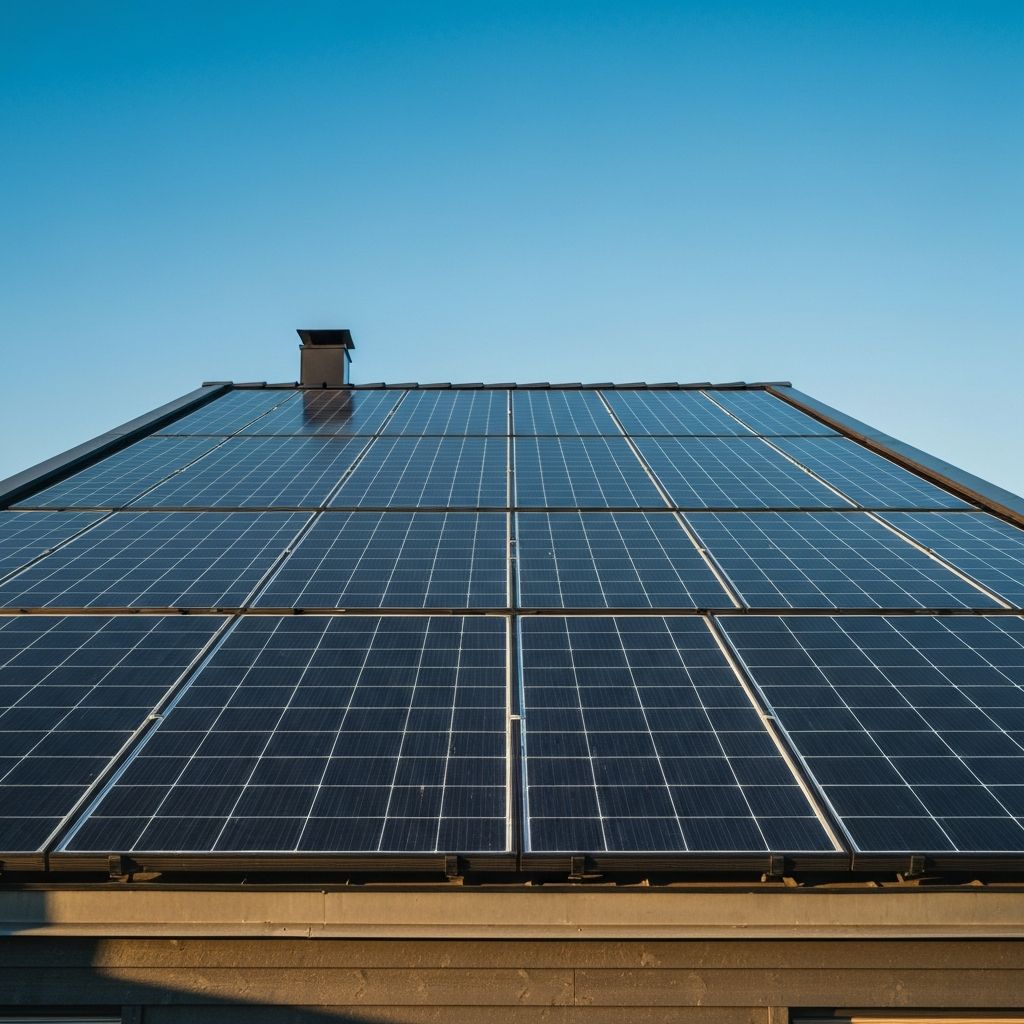 Solceller på tak